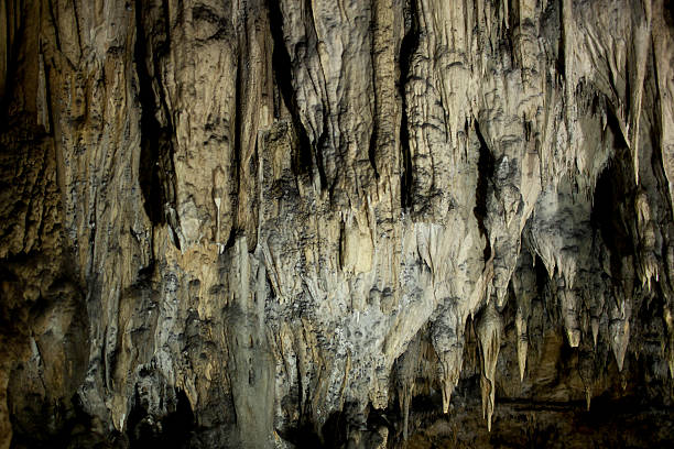 Nítidas estalactites - foto de acervo