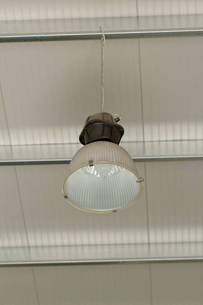 istock Industrial ceiling lamp hanging from the roof 178706757