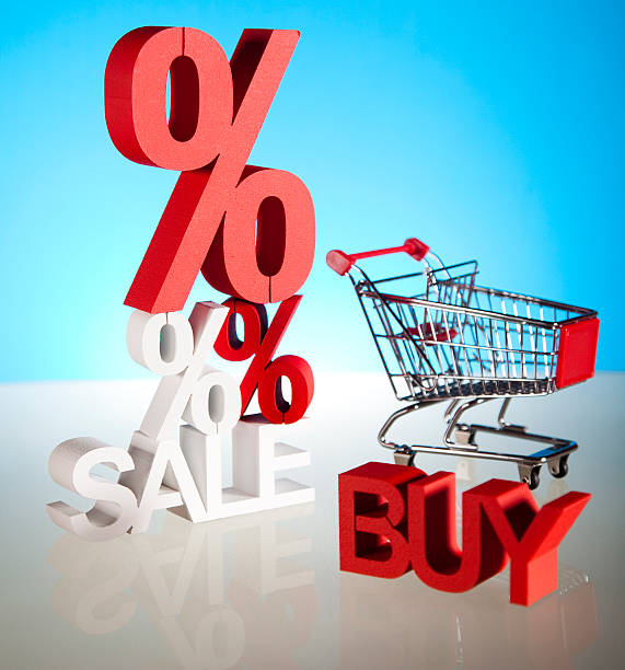 istock Shopping cart with sale 178707036