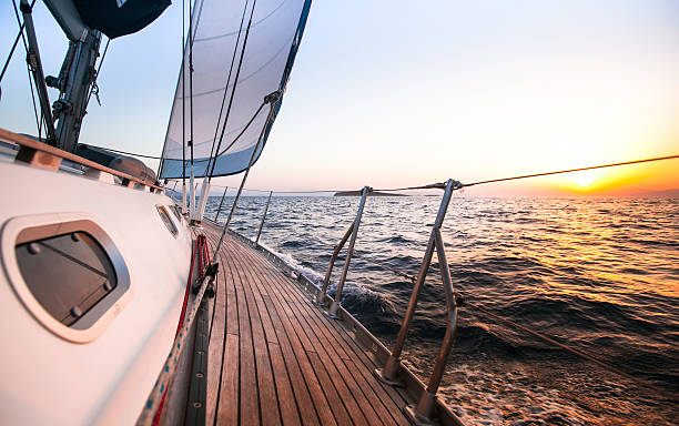 istock Sailing regatta in Greece, during sunset. 178707757
