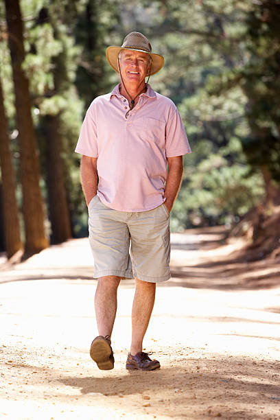 istock Senior man on country walk 178707868