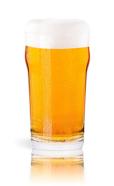 istock Frosty glass of light beer isolated 178707895