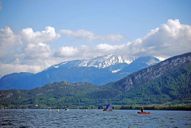 Lake Annecy stock photo