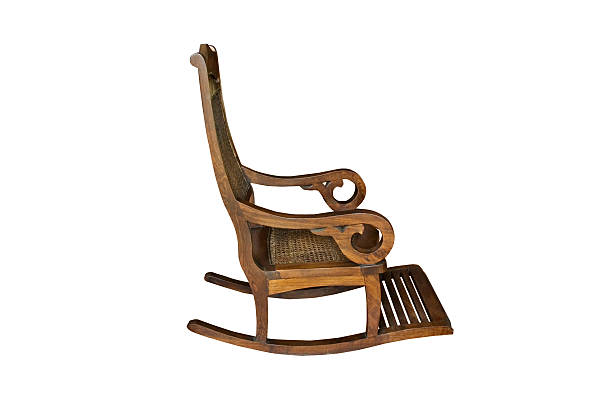 istock Wooden rocking chair isolated 178708613