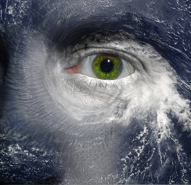 uragano occhio - occhio del ciclone foto e immagini stock