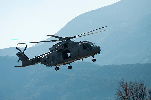 istock Helicopter in the hills 178709408