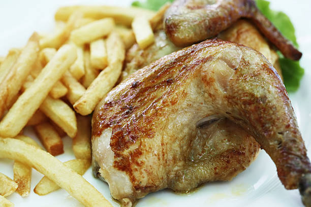 istock Chicken grill with a potato 178710293