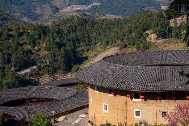 istock Close up on the typical Tulou building, Fujian, China 1787103171