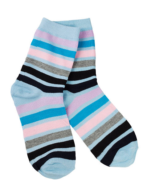 istock Pair of fashionable striped socks 178710986