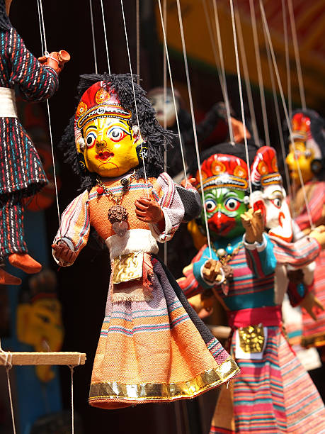 puppet puppets on the open market in Nepal antique chinese dolls pictures stock pictures, royalty-free photos & images