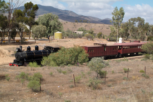 Australia, nostalgic Pichi Richi Railway at Woolshed Flat Station
