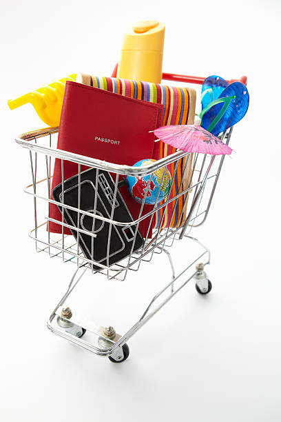istock Trolley full of items for holiday 178711471