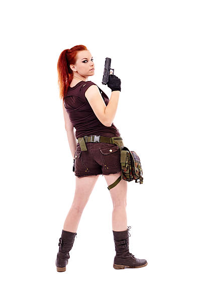 istock Military redhead beautiful young lady 178712099