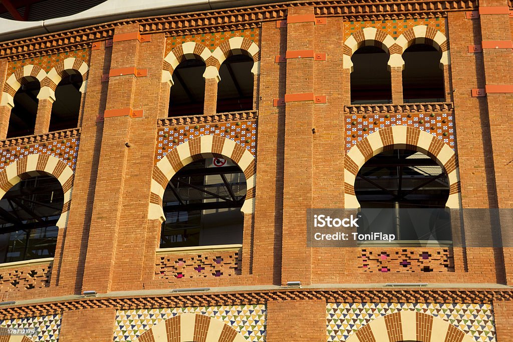 Dettaglio della Plaza de Toros Arenas. Barcellona, Catalogna, Spagna - Foto stock royalty-free di Architettura