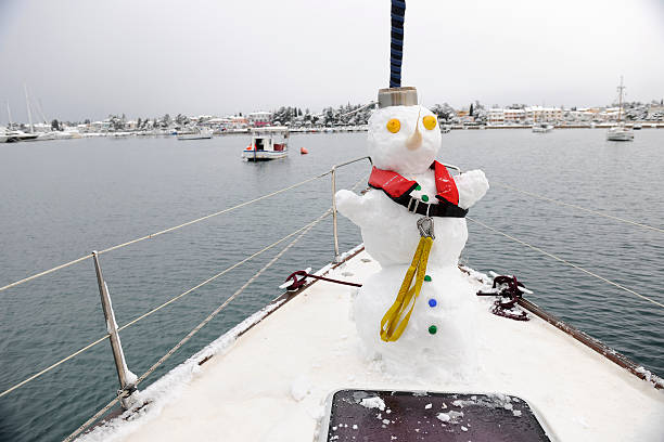 Inverno Squadra di vela - foto stock