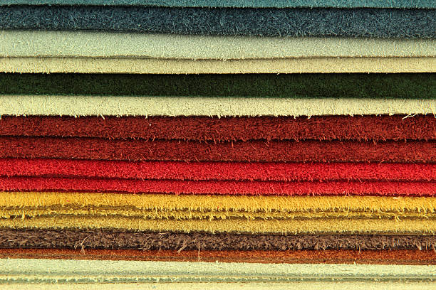 istock Color palette sample picker of leather material 178716155