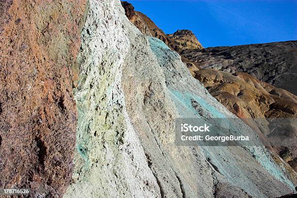 Multicolored Minerals Stock Photo - Download Image Now - Arid Climate, Artist's Palette, Blue
