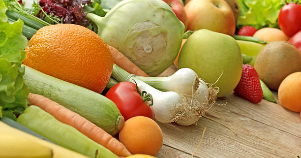 istock Fresh fruits and vegetables - raw food 178717554