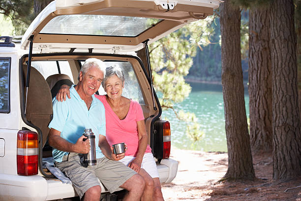 istock Senior couple on country picnic 178717618