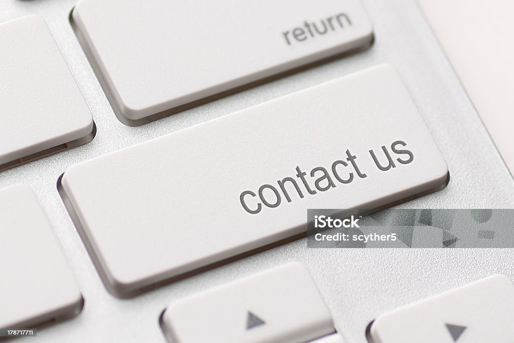 Contacto clave de - Foto de stock de Contact Us - Frase en inglés libre de derechos