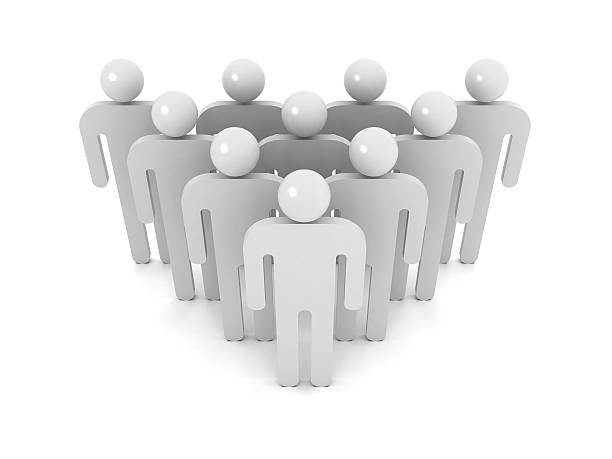 istock Group of schematic gray people on white background 178717950