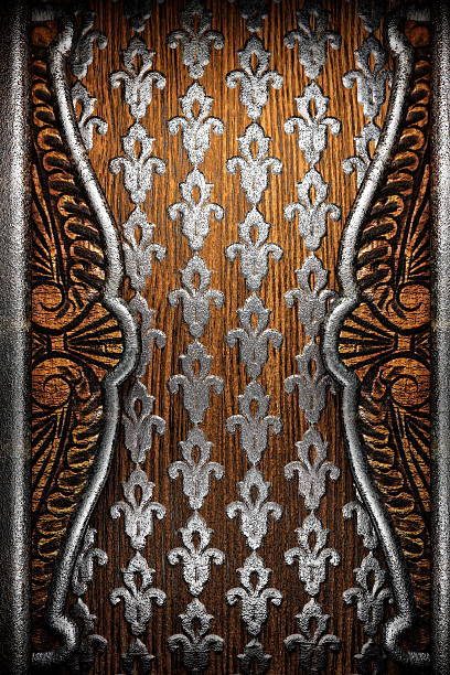 istock metal on wood background 178718326