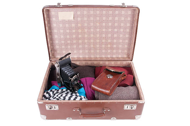 istock Vintage photography camera with leather case 178718686
