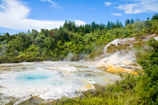 Orakei Korako Cave and Thermal Park geothermal area in  New Zealand