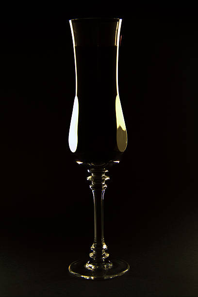 istock Tall Champagne Flute on Black 178718776