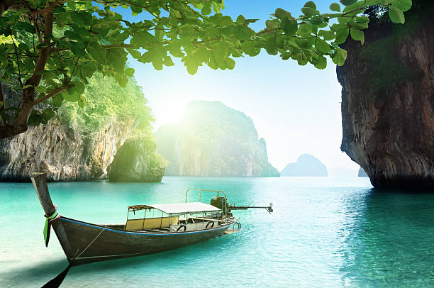 istock boat on small island in Thailand 178719470