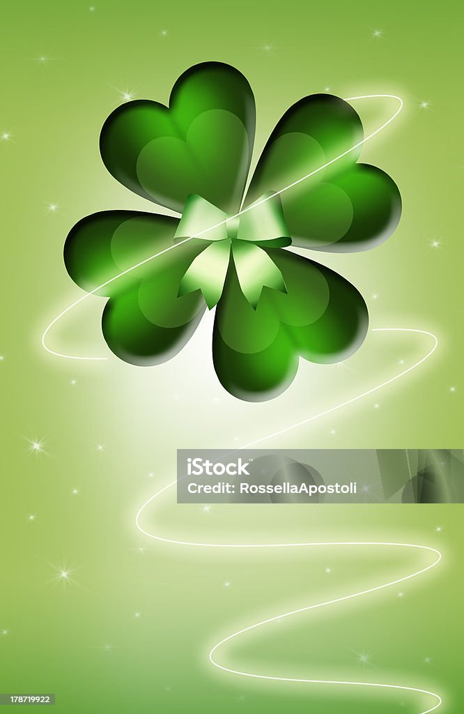 Vier leaf clover - Lizenzfrei Absperrband Stock-Illustration