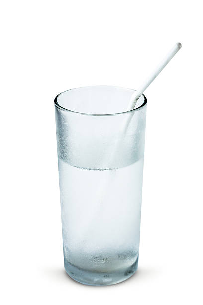 istock Glass with water on white background 178720292