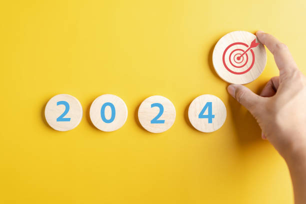 istock Loading progress from 2023 to 2024 to countdown merry christmas and happy new year, Planning and challenge strategy in new year 2024 Concept. 1787203145