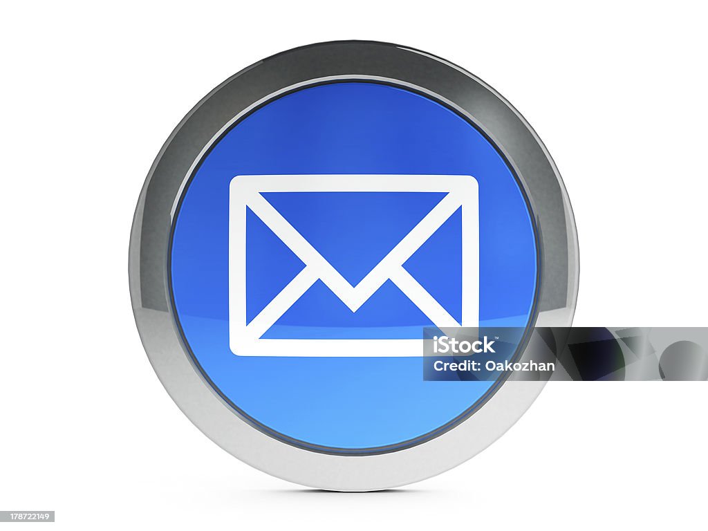 Mail-Symbol mit highlight - Lizenzfrei Abzeichen Stock-Foto