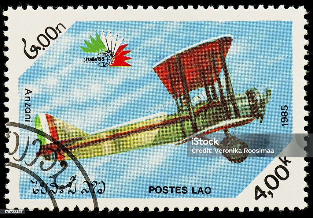 Laos Selo Postal - Royalty-free 1985 Foto de stock