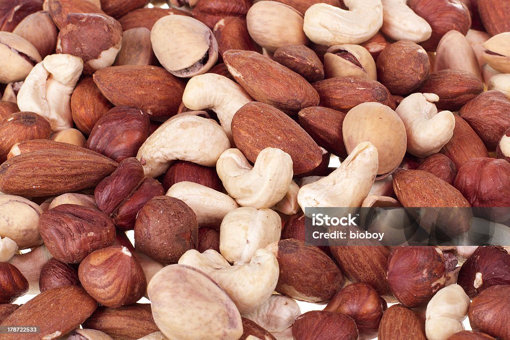 Nuts nuts, Hazelnuts, almonds, pistachios, cashews Almond Stock Photo