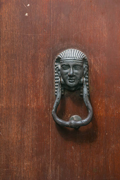 istock Italian door knocker: head of ancient Egyptian 178723109