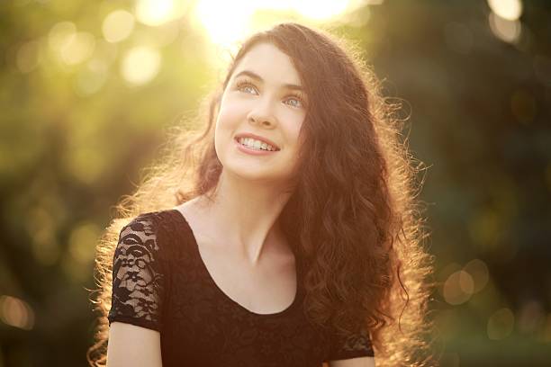 istock Beautiful girl looking up 178723168