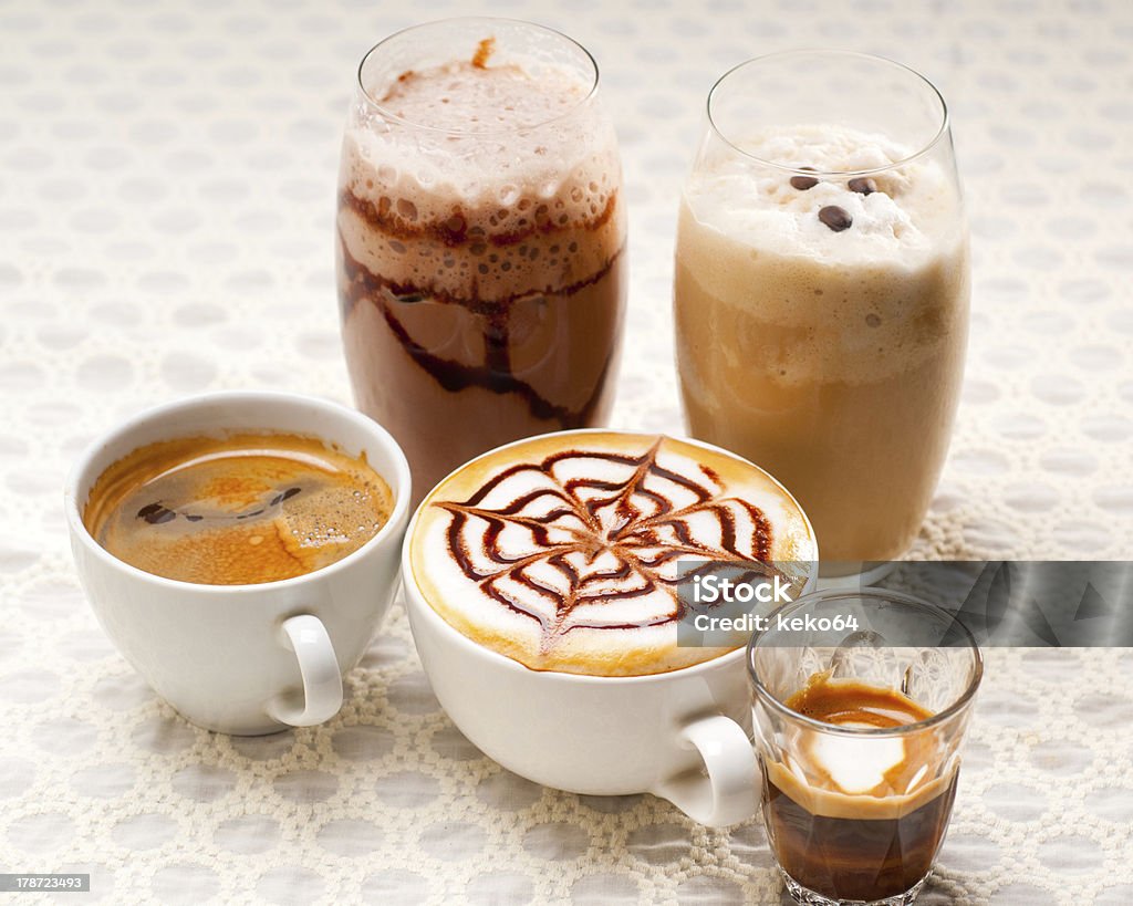 Selección de diferente tipo de café - Foto de stock de Adicción libre de derechos