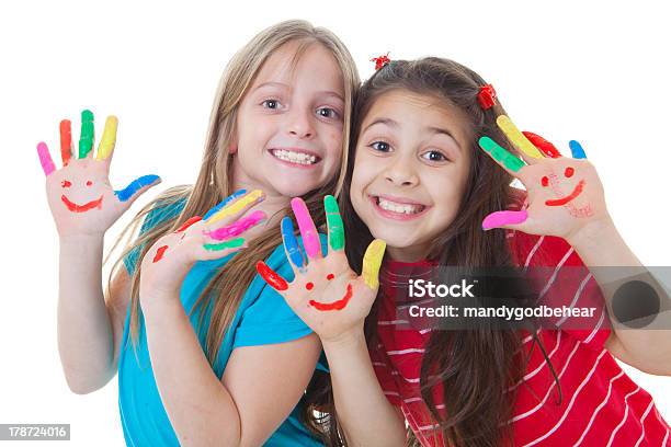 Happy Kids Playing Paint Stock Photo - Download Image Now - Art, Art And Craft, Arts Culture and Entertainment