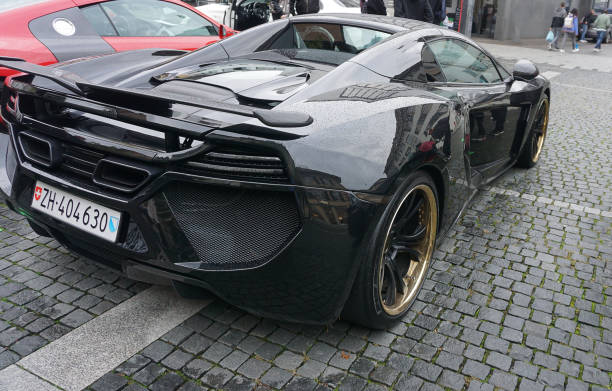 Winterthur, Switzerland - October 21, 2023: Lamborghini car at Winterthur, Switzerland - October 21, 2023