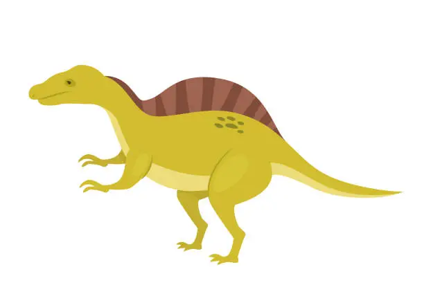 Vector illustration of Spinosaurus dinosaur animal