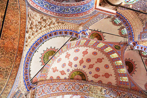 istock Inside the islamic Blue mosque in Istanbul, Turkey 178726115