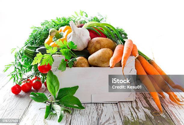 Fresh Vegetable Stock Photo - Download Image Now - Vegetable, Box - Container, Crate