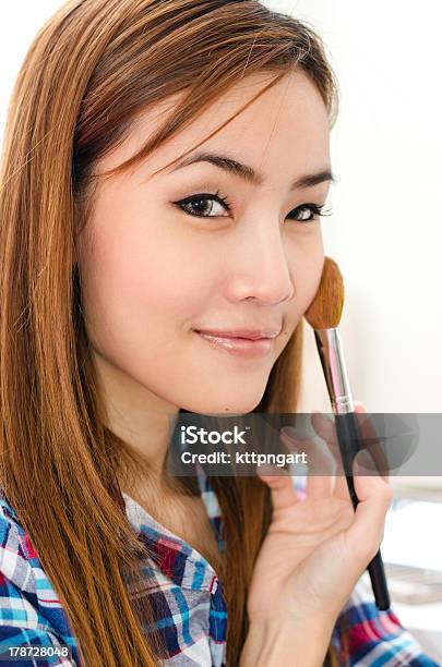 Thai Woman With Happy Face Stock Photo - Download Image Now - 20-29 Years, Adult, Applying