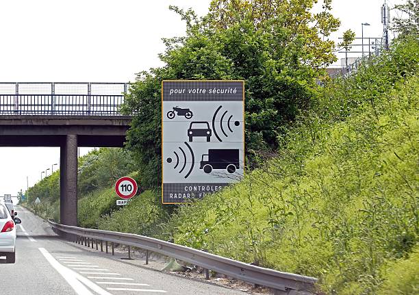 istock Radar panel on highway in France 178728148