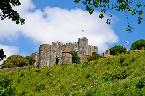 view of Dover Castle in the summer