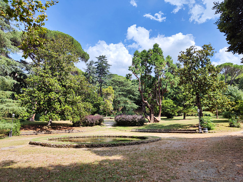 The Bobolino Gardens, a public park in Florence just outside Porta Romana , taking its name from the nearby Boboli Gardens, of which it is a smaller-scale version.