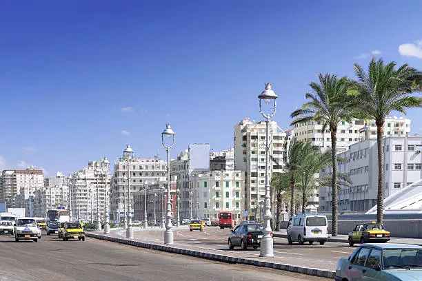 The Alexandria city , urban view, Egypt.