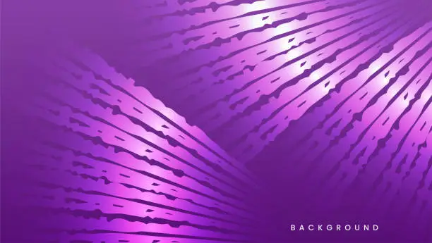Vector illustration of Curved purple stripes grunge background texture